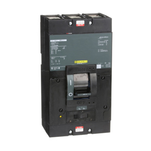 Square D LHL Cable-in / Cable-out Molded Case Industrial Circuit Breakers 400 A 600 VAC, 250 VDC 25 kAIC 3 Pole 3 Phase