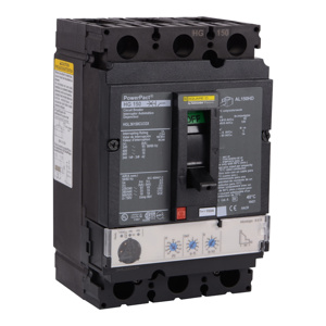 Square D PowerPact™ HGL Cable-in/Cable-out Molded Case Industrial Circuit Breakers 150-150 A 600 VAC 18 kAIC 3 Pole 3 Phase