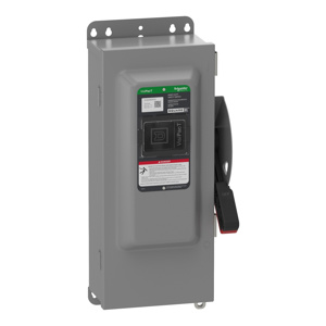 Square D Heavy Duty Fused Disconnects 100 A NEMA 12 240 VAC 3 Phase