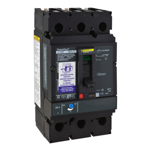 Square D PowerPact™ JGL Cable-in / Cable-out Molded Case Circuit Breakers 250 A 480 VAC 35 kAIC 3 Pole