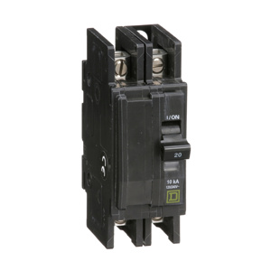 Square D QOU® UL 489 Unit Mount Miniature Circuit Breakers 20 A 2 Pole