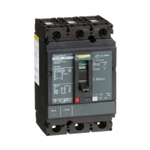 Square D PowerPact™ HGL Cable-in / Cable-out Molded Case Industrial Circuit Breakers 60-60 A 600 VAC 18 kAIC 3 Pole