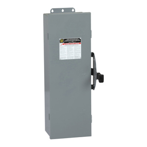 Square D Non-fused Single Phase Double Throw Disconnects 200 A