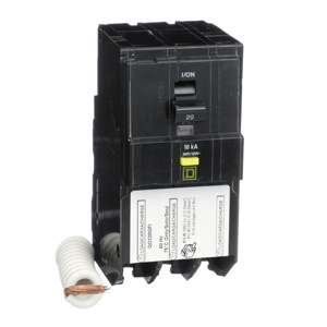 Square D QO™ GFCI Molded Case Plug-in Circuit Breakers 20 A 120 VAC 10 kAIC 3 Pole 3 Phase