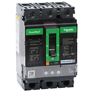 Square D PowerPact™ HGL Cable-in/Cable-out Molded Case Industrial Circuit Breakers 100-100 A 600 VAC 18 kAIC 3 Pole 3 Phase