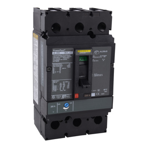 Square D PowerPact™ JLP Molded Case Industrial Circuit Breakers 200 A 600 VAC 50 kAIC 3 Pole