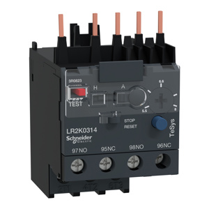 Schneider Electric TeSys™ LR2K Differential Thermal Overload Relays 5.5 - 8 A 1 NO 1 NC Class 10A Size 00, 1
