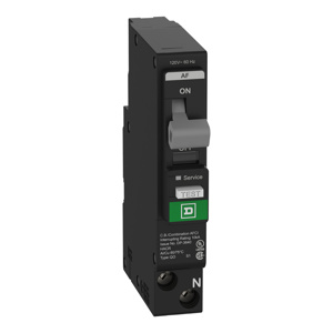 Square D QO™ Combination AFCI Molded Case Plug-in Circuit Breakers 15 A 120 V 10 kAIC 1 Pole 1 Phase