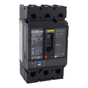 Square D JJP Series J Frame Molded Case Circuit Breakers 250-250 A 600 VAC 25 kAIC 3 Pole 3 Phase