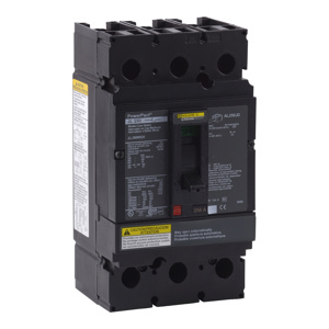 Square D JLL Series J Frame Molded Case Circuit Breakers 250 A 600 VAC 50 kAIC 3 Pole