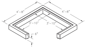 Oldcastle Infrastructure Underground Electrical Enclosure Extensions 56 x 56 x 6 in