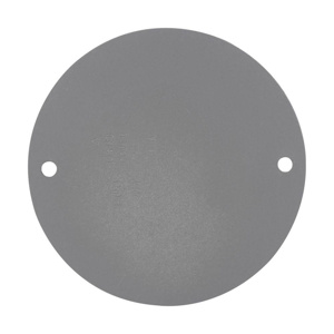 Eaton Crouse-Hinds Weatherproof Outlet Covers 5.06 x 5.06 x 1.63 in Aluminum Die Cast   Round Opening 1 Gang Gray