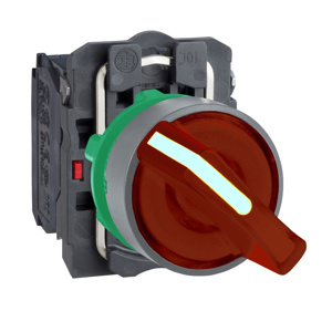 Schneider Electric Harmony™ XB5 Selector Switches 22 mm Standard Knob Green/Red Illuminated