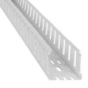 ABB Thomas & Betts Ty-Duct™ Wide Slot Wire Duct 1 in x 3 in x 6 ft White Cover Not Included