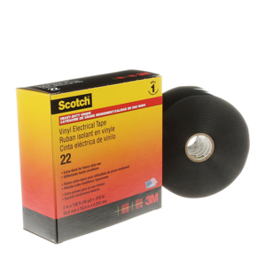 3M 22 Series PVC Electrical Tape 2 in x 36 yd 10 mil Black