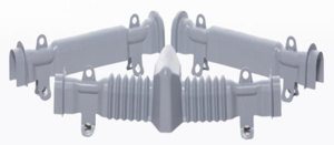 Hendrix Wire & Cable Insulator Covers Fire Retardant Polymer 6 AWG - 954 kcmil 73 in