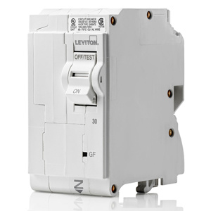 Leviton LB-G Plug-in GFCI Hydraulic Magnetic Circuit Breakers 30 A 120/240 VAC 10 kAIC 2 Pole