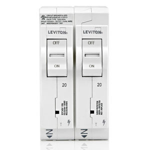Leviton Plug-in Surge Protective Circuit Breakers 20 A