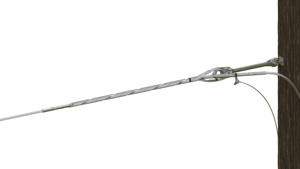 Preformed Line Products Formed Wire Dead Ends 0.45 - 0.504 in 54 in Red