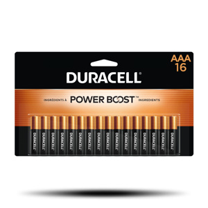 Duracell Coppertop Alkaline Batteries AAA 1.5 V Alkaline