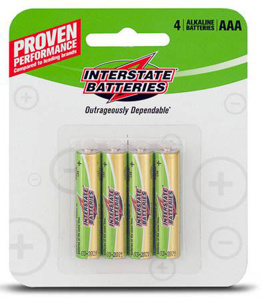Interstate Batteries DRY Series Alkaline Batteries AAA 1.5 V Alkaline