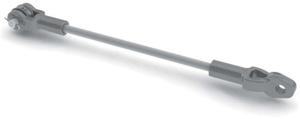 Aluma Form Fiberglass Guy Strain Insulators 16000 lbf Clevis, Thimble Eye 1 Roller 96 in