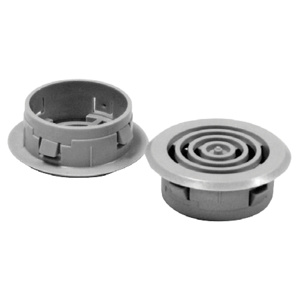 ARIA Round Vent, Smooth Matte, Light Gray, Polymide, RDV