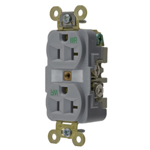 Hubbell Wiring Straight Blade Duplex Receptacles
