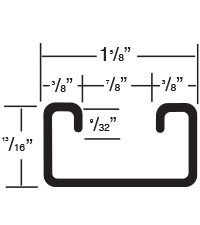 Gregory Industries G134 Series Slotted <em class="search-results-highlight">Strut</em> Channels 13/16 x 1-5/8 Single, Slotted
