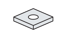 Gregory Industries Strut Channel Square Strut Washers 3/8 in Square Washer