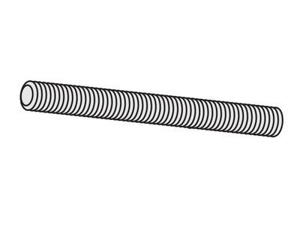 Gregory Industries Steel Threaded Rods 3/8 in x 10 ft Electrogalvanized