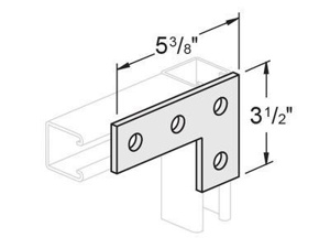 Gregory Industries <em class="search-results-highlight">Strut</em> Channel Corner Joiner Plates