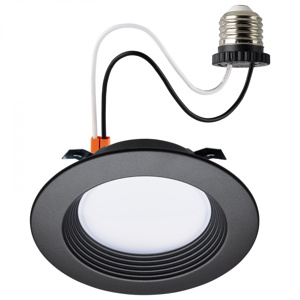 Satco Products Recessed LED Downlights 120 V 7 W 4 in 2700/3000/3500/4000/5000 K Bronze Dimmable 600 lm
