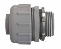 American Fittings NML Series Straight Nonmetallic Liquidtight Connectors Non-insulated 3/4 in Compression x Threaded PVC