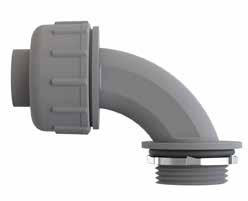 American Fittings NML Series 90 Degree Nonmetallic <em class="search-results-highlight">Liquidtight</em> Connectors Non-insulated 3/4 in Compression x Threaded PVC