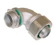 Teddico 90 Degree Liquidtight Connectors Non-insulated 3/4 in Compression x Threaded Malleable Iron