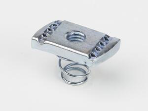 Peco Fasteners Channel Nuts with Springs 3/8 in Spring Nut Steel