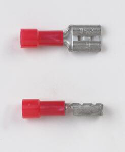 Peco Fasteners Female Insulated Disconnects 22 - 18 AWG Red Vinyl