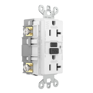 Hubbell Wiring Extra Heavy Duty Industrial Duplex GFCIs