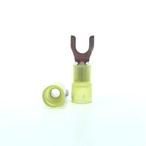 Peco Fasteners Insulated Fork Terminals 12 - 10 AWG Nylon Yellow
