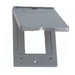 Teddico Weatherproof Outlet Box Covers Decorator/GFCI 1 Gang Gray