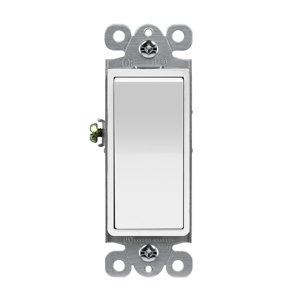 Enerlites Rocker Light Switches 15 A 120/277 V White
