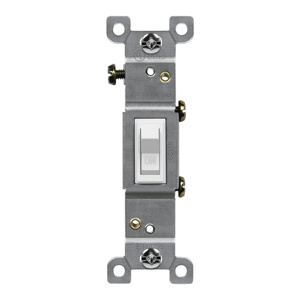Enerlites Toggle Light Switches 15 A 120/277 V White