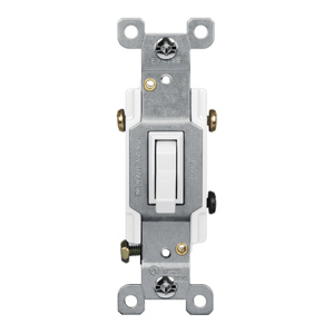 Enerlites Toggle Light Switches 15 A 120/277 V White