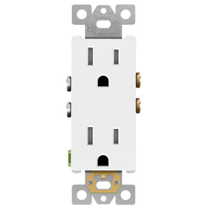 Enerlites Duplex Receptacles 15 A 125 V 5-15R Commercial Tamper-resistant White