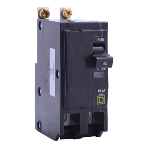 Square D QO™ QOB Bolt-on Miniature Circuit Breakers 40 A 120/240 VAC 10 kAIC 2 Pole
