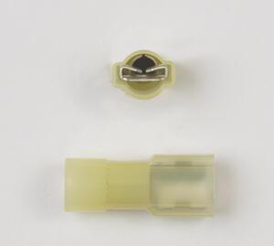 Peco Fasteners Female Insulated Disconnects 12 - 10 AWG Yellow Nylon