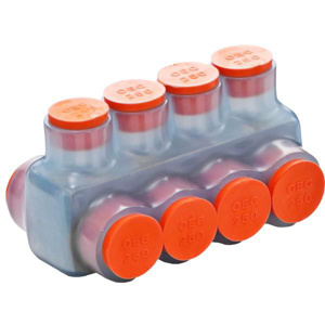 Morris Products Insulated Multi-tap Connectors Two Sided 6 AWG - 250 kcmil 3 Port