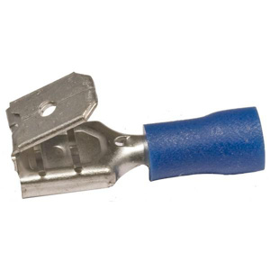Morris Products Insulated Piggy Back Disconnects 16 - 14 AWG Serrated Barrel Blue Vinyl