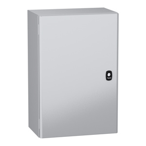Square D Wall Mount Hinged Weatherproof Enclosures 600 x 400 x 250 mm Without Knockouts Gray NEMA 4X/13